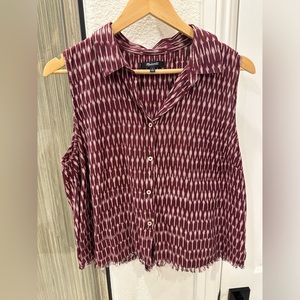 Madewell cropped button-up tank
